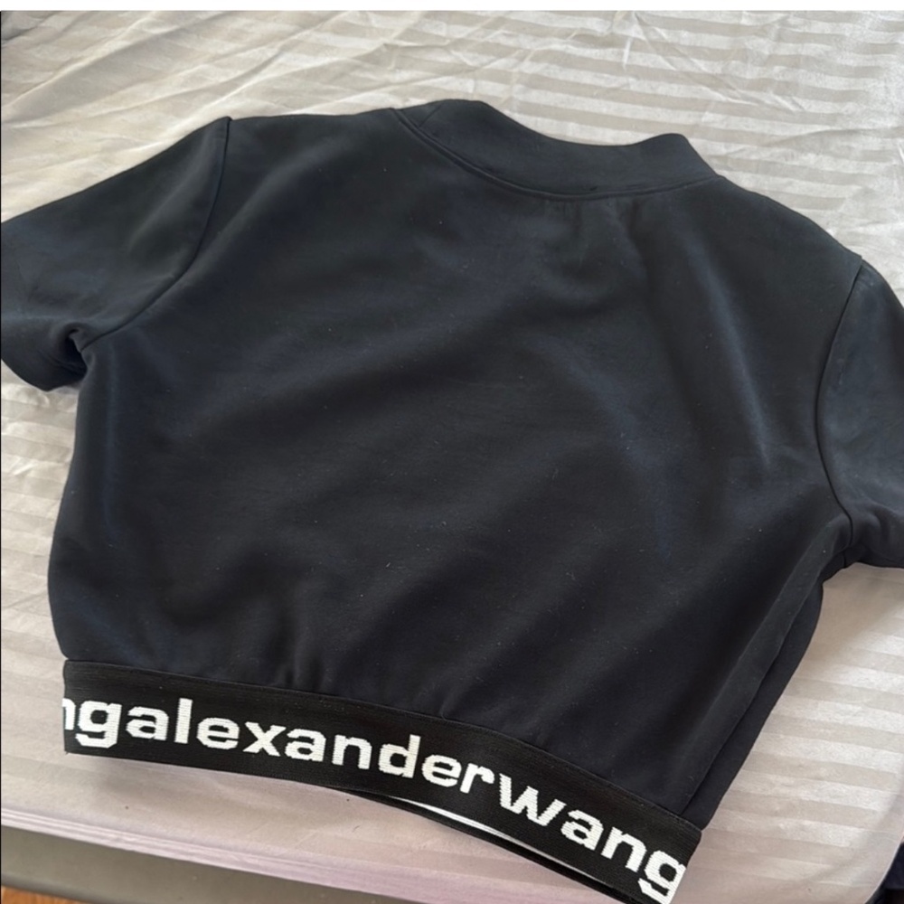 T by Alexander Wang Black Crop Top